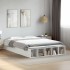 Estructura de cama madera de ingeniería blanca 150x200