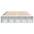 Estructura de cama madera de ingeniería blanca 150x200