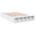 Estructura de cama madera de ingeniería blanca 160x200