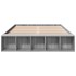 Estructura de cama madera de ingeniería gris Sonoma 120x200