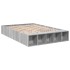 Estructura de cama madera de ingeniería gris Sonoma 135x190