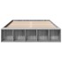 Estructura de cama madera de ingeniería gris Sonoma 135x190