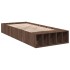 Estructura de cama madera de ingeniería marrón roble 90x190