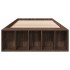 Estructura de cama madera de ingeniería marrón roble 90x190