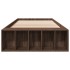 Estructura de cama madera de ingeniería roble marrón 75x190