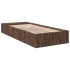 Estructura de cama madera de ingeniería roble marrón 75x190