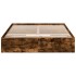 Cama con cajones madera de ingeniería roble ahumado 140x200