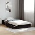 Cama con cajones madera de ingeniería negro 90x190