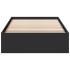 Cama con cajones madera de ingeniería negro 90x190