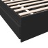 Cama con cajones madera de ingeniería negro 90x190