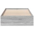 Cama con cajones madera de ingeniería gris Sonoma 90x190