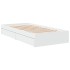 Cama con cajones madera de ingeniería blanca 75x190
