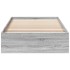 Cama con cajones madera de ingeniería gris Sonoma 75x190