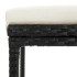 Mesa y taburetes de jardín 5 pzas madera acacia ratán PE