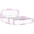 Cama con colchón terciopelo gris oscuro 120x200