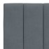 Cama con colchón terciopelo gris oscuro 140x190