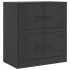 Aparador de acero negro 67x39x73