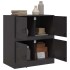 Aparador de acero negro 67x39x73