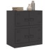 Aparador de acero negro 67x39x73