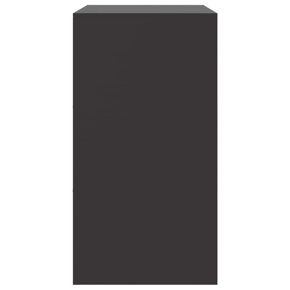 Aparador de acero negro 67x39x73