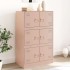Aparador de acero rosa 67x39x107