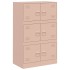 Aparador de acero rosa 67x39x107