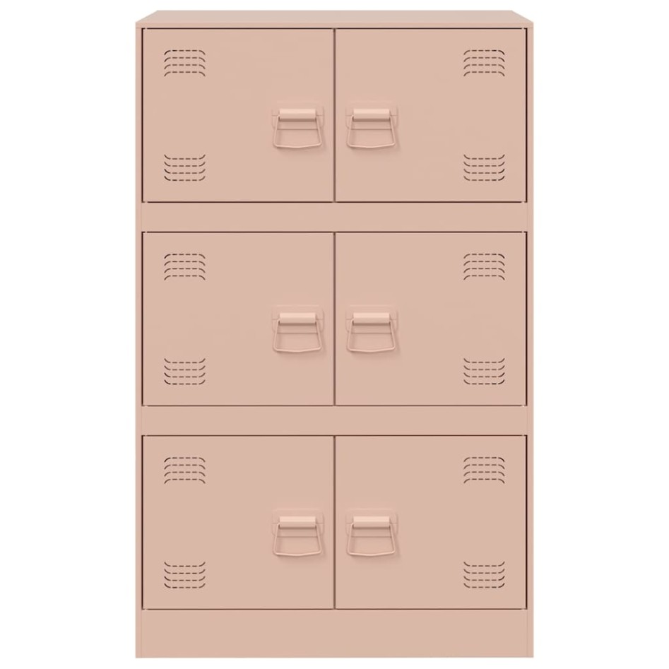 Aparador de acero rosa 67x39x107