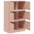 Aparador de acero rosa 67x39x107