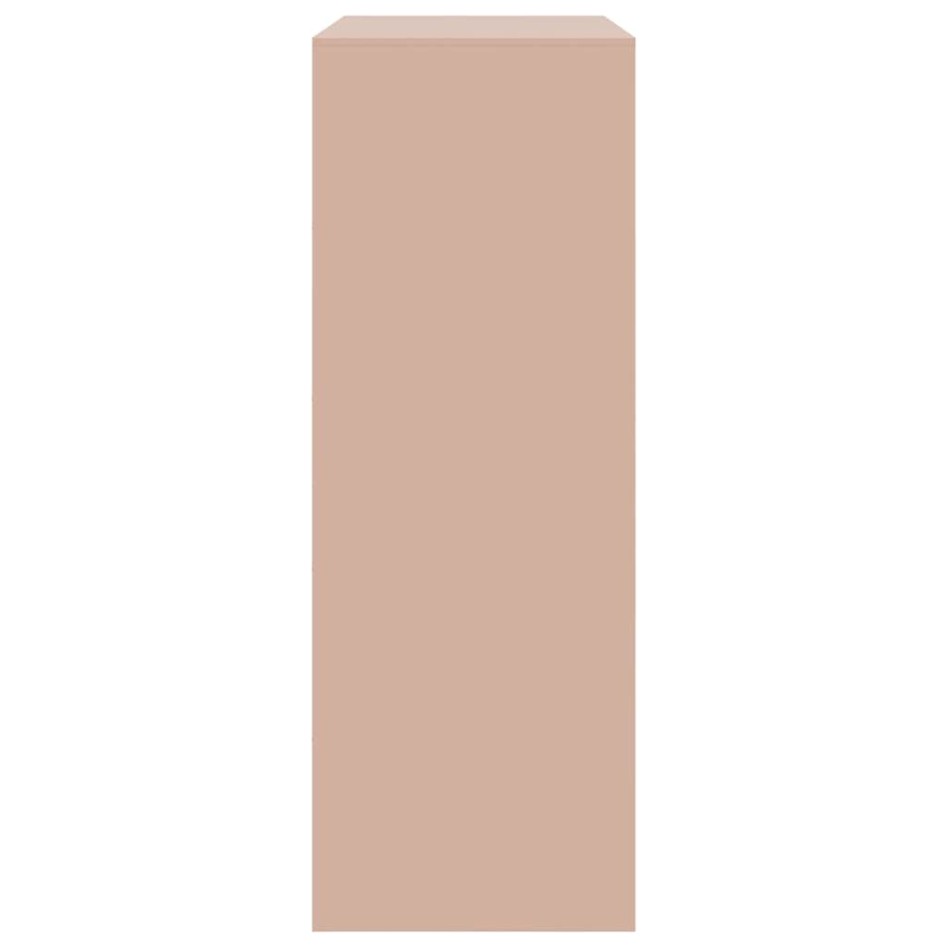 Aparador de acero rosa 67x39x107