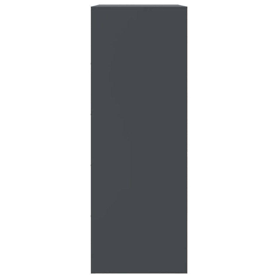 Aparador de acero antracita 67x39x107