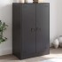 Aparador de acero negro 67x39x107