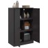 Aparador de acero negro 67x39x107