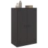 Aparador de acero negro 67x39x107