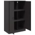 Aparador de acero negro 67x39x107