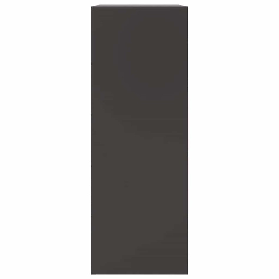 Aparador de acero negro 67x39x107