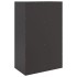 Aparador de acero negro 67x39x107