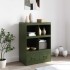 Aparador de acero verde oliva 67x39x95