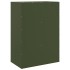 Aparador de acero verde oliva 67x39x95
