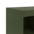 Aparador de acero verde oliva 67x39x95