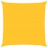 Toldo de vela cuadrado HDPE amarillo 160 g/m² 7x7