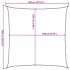 Toldo de vela cuadrado HDPE amarillo 160 g/m² 7x7