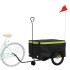 Remolque para bicicleta hierro negro y verde 45