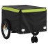 Remolque para bicicleta hierro negro y verde 45