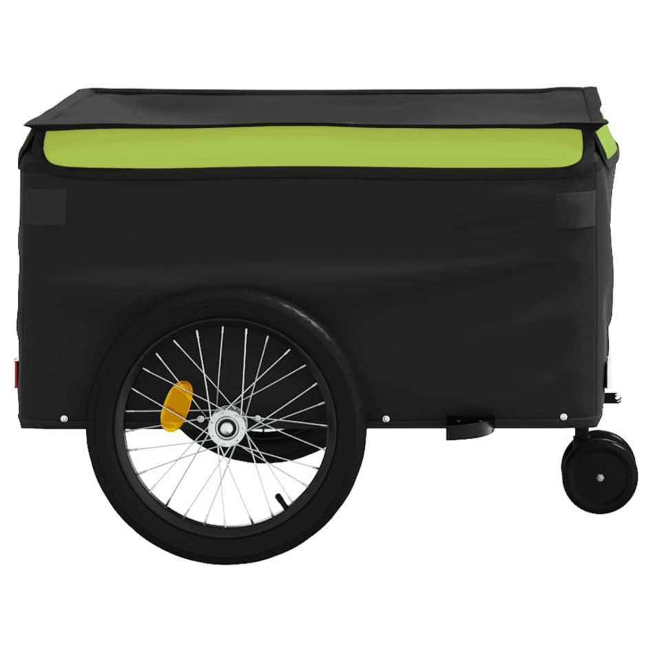 Remolque para bicicleta hierro negro y verde 45