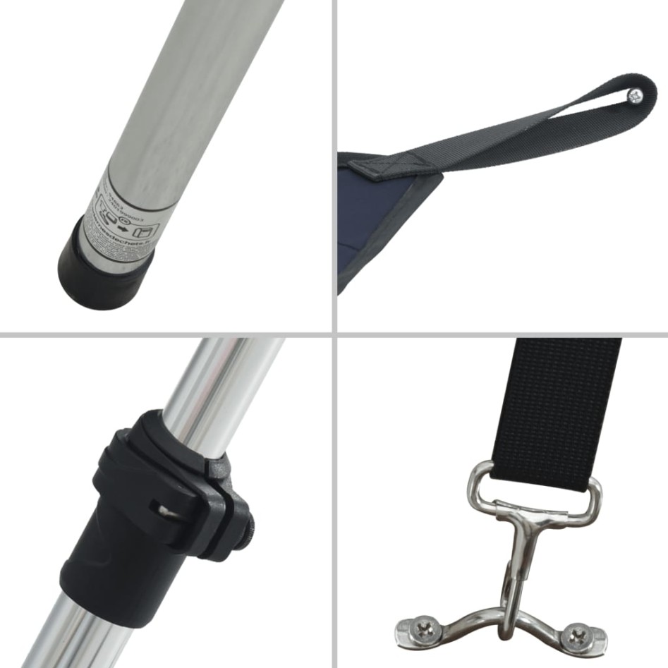 Set de toldo T-Top extensión azul 170x170x(113-182,5)