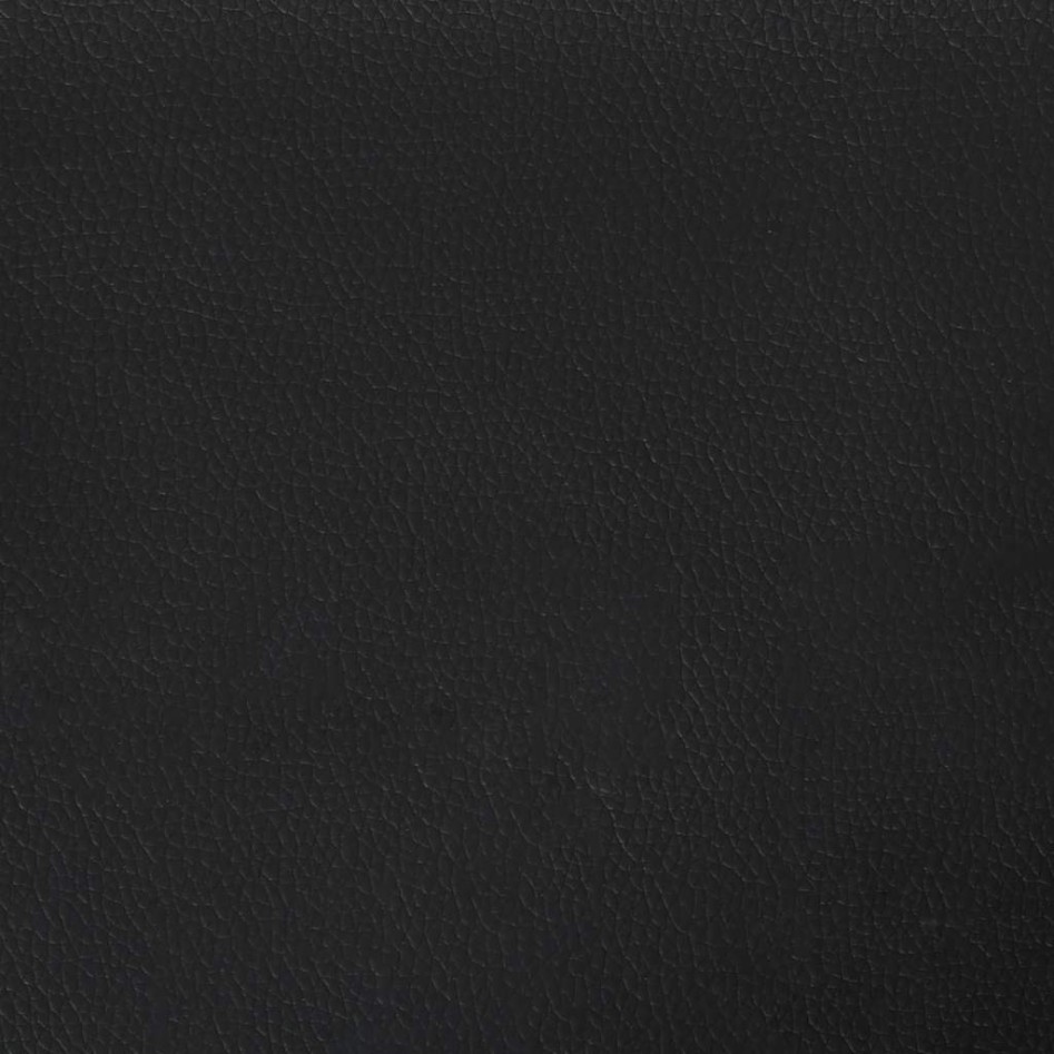 Cama con colchón cuero sintético negro 180x200