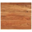 Tablero de mesa rectangular madera maciza acacia 90x80x2,5 cm