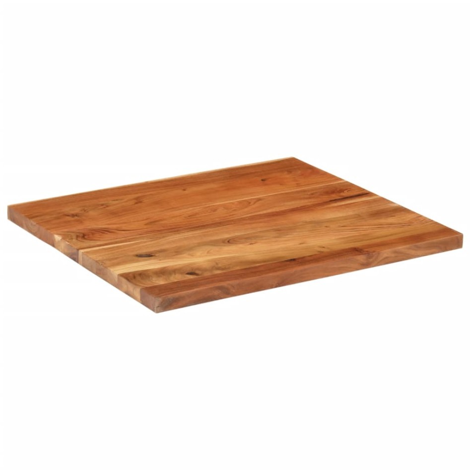 Tablero de mesa rectangular madera maciza acacia 90x80x2,5