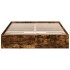 Cama con cajones madera de ingeniería roble ahumado 135x190