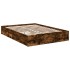 Cama con cajones madera de ingeniería roble ahumado 135x190